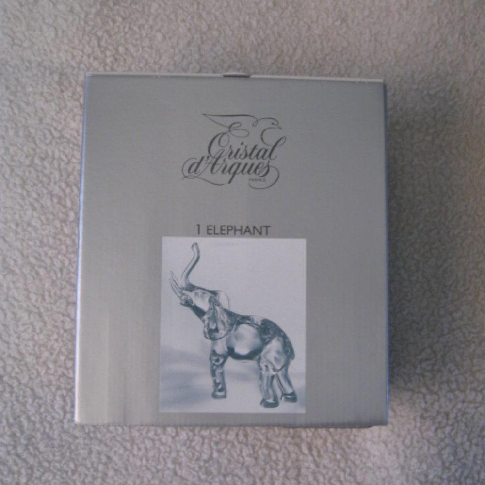 Cristal d'Arques Crystal Elephant